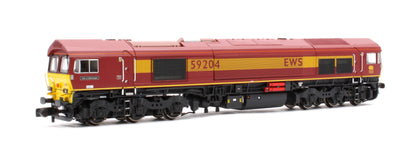 Class 59 59204 EWS Vale of Glamorgan Diesel Locomotive - DCC Sound