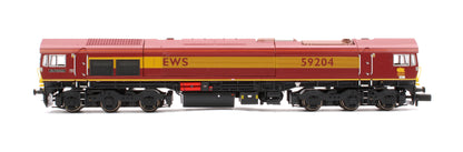 Class 59 59204 EWS Vale of Glamorgan Diesel Locomotive - DCC Sound