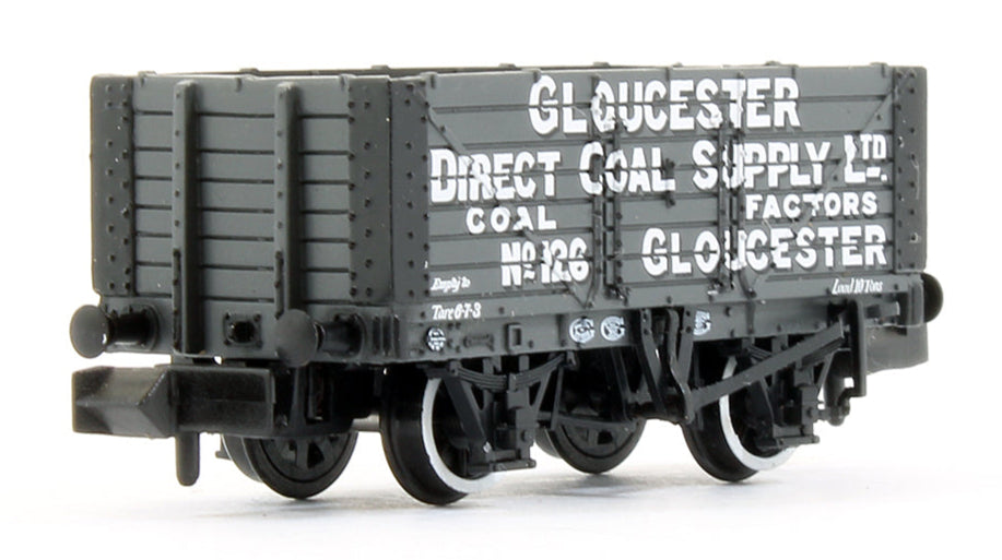 7 Plank Wagon Fixed End ‘Gloucester Direct Coal Supply Ltd.’ Grey No.126