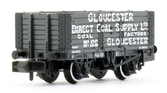 7 Plank Wagon Fixed End ‘Gloucester Direct Coal Supply Ltd.’ Grey No.126