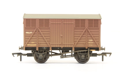 Pre-Owned 37-754D 12 Ton Ventilated Fruit Van BR Bauxite (Early) 'W134299' - Weathered
