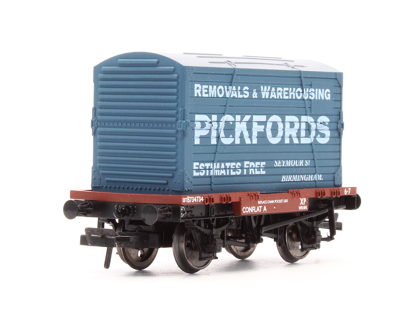 Pre-Owned 4F-037-102 Pickfords Conflat & Container 'B734734'