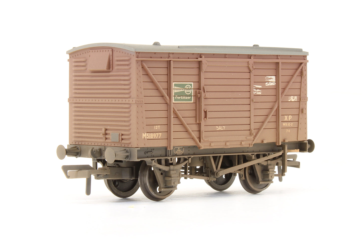 Pre-Owned 12 Ton Ventilated Van BR Bauxite 'ICI Fertilizer' M518977 - Weathered