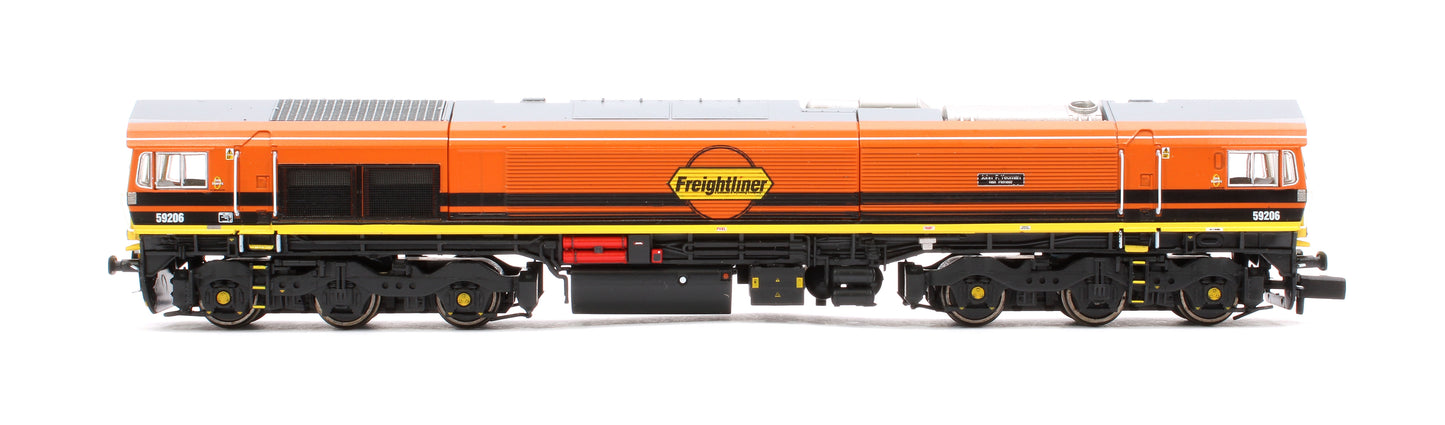 Class 59 59206 Freightliner livery John F Yeoman Diesel Locomotive