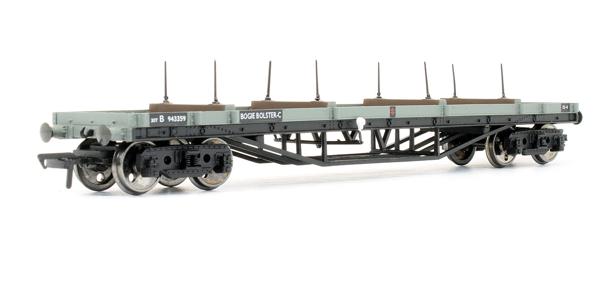Pre-Owned Bogie Bolster Wagon BR Grey 'B943359'