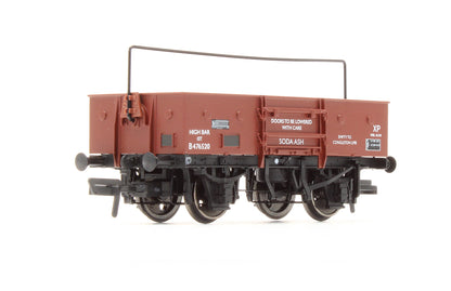 Pre-Owned 13 Ton Open Wagon With Sheet Rail Highbar BR Bauxite Late 'B476520'