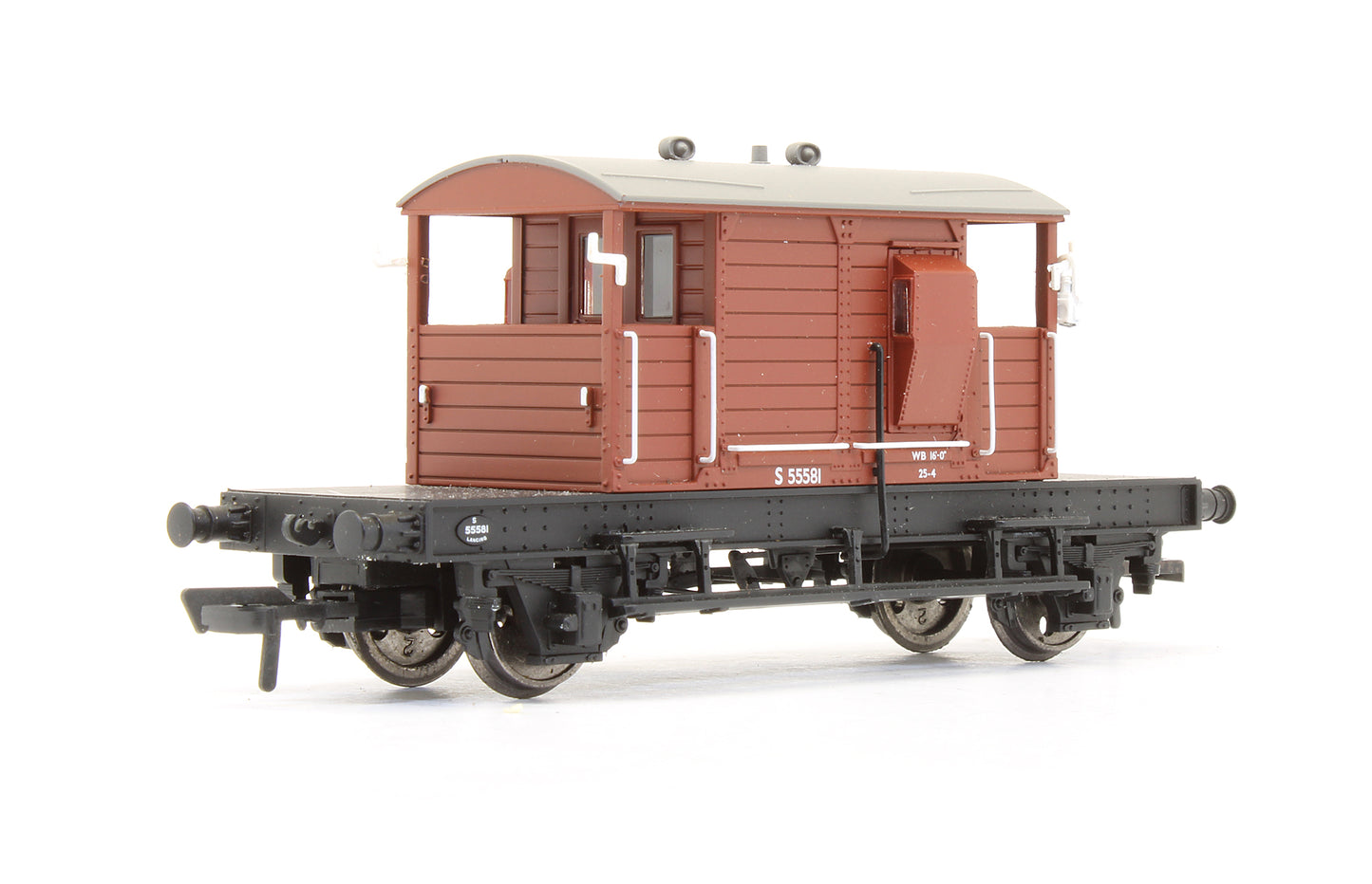 Pre-Owned 38-402A SR Pill Box Brake Van BR Bauxite No.S 55581