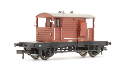 Pre-Owned 38-402A SR Pill Box Brake Van BR Bauxite No.S 55581