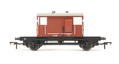 Pre-Owned 38-402A SR Pill Box Brake Van BR Bauxite No.S 55581