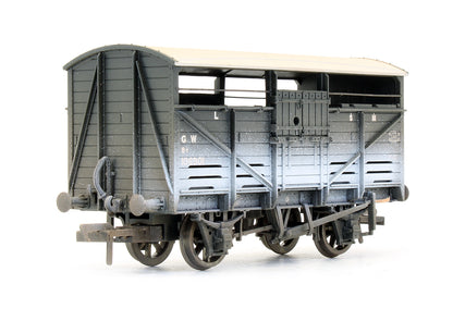 Pre-Owned Set Of 3 - 8 Ton Cattle Wagons GWR Dark Grey - Weathered - Exclusive Edition