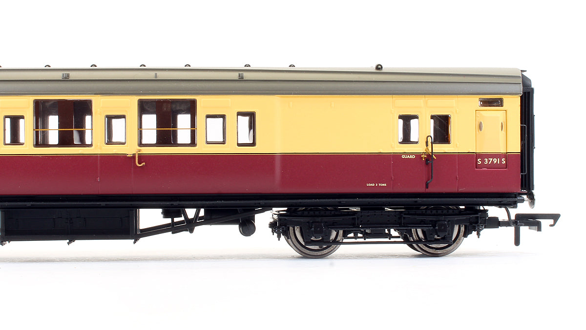 Pre-Owned BR Crimson & Cream Maunsell 6 Compartment Brake Coach 'S 3791 S'