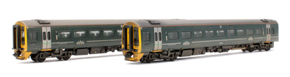 Pre-Owned Class 158 2-Car DMU 158750 GWR Green (FirstGroup) - DCC Sound & Weathered