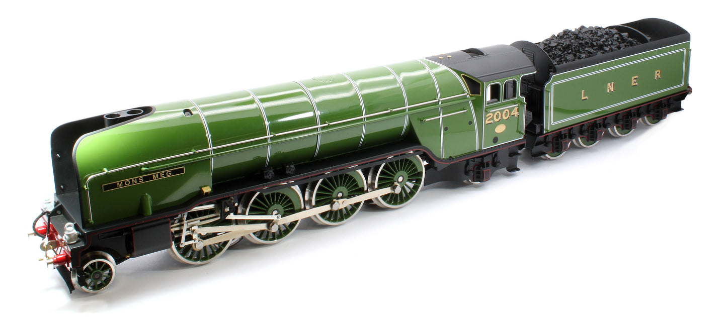 E/36-A1-MM P2 Class Non-Streamlined "Mons Meg" 2-8-2 LNER Lined Apple Green No. 2004 Steam Locomotive