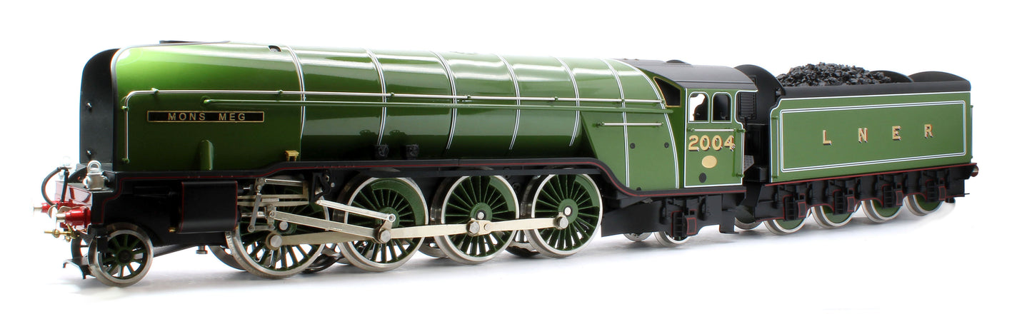 E/36-A1-MM P2 Class Non-Streamlined "Mons Meg" 2-8-2 LNER Lined Apple Green No. 2004 Steam Locomotive