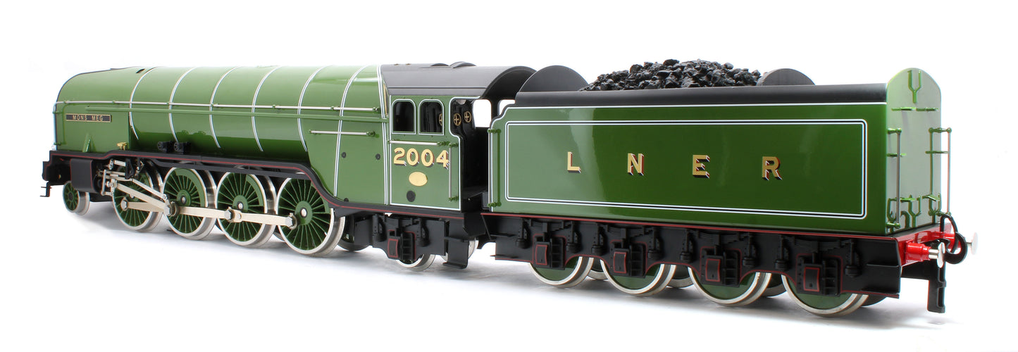 E/36-A1-MM P2 Class Non-Streamlined "Mons Meg" 2-8-2 LNER Lined Apple Green No. 2004 Steam Locomotive