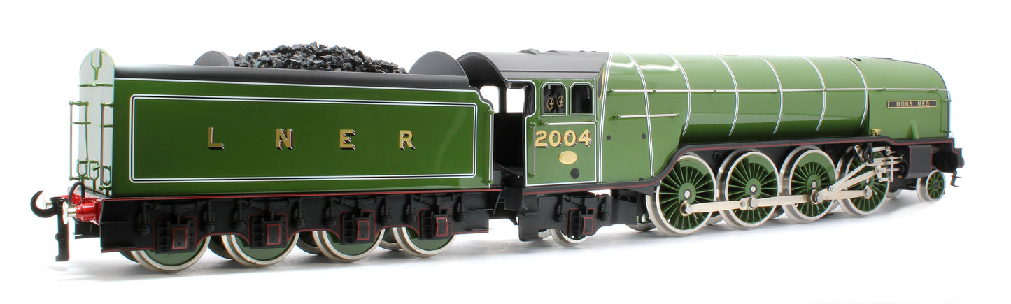 E/36-A1-MM P2 Class Non-Streamlined "Mons Meg" 2-8-2 LNER Lined Apple Green No. 2004 Steam Locomotive