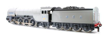 E/36-A3-CN P2 Class Non-Streamlined "Cock O The North" 2-8-2 Two Tone Grey No. 2001 Steam Locomotive