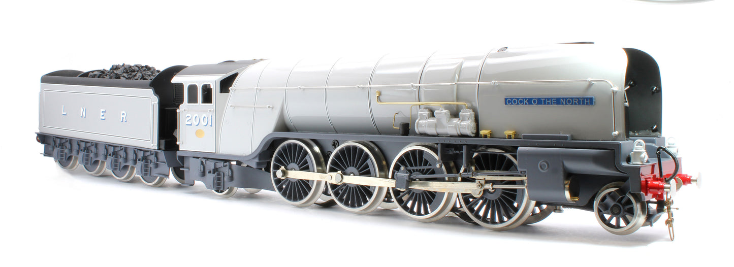 E/36-A3-CN P2 Class Non-Streamlined "Cock O The North" 2-8-2 Two Tone Grey No. 2001 Steam Locomotive