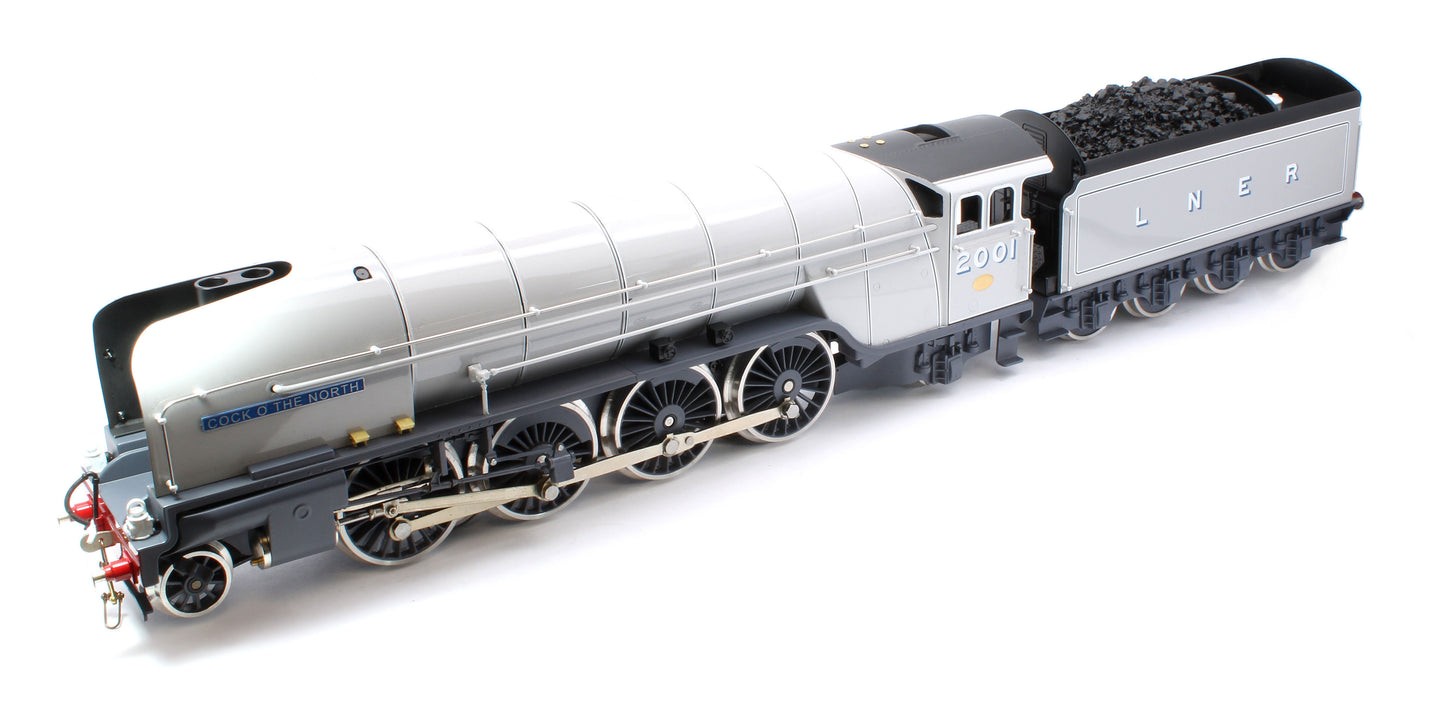 E/36-A3-CN P2 Class Non-Streamlined "Cock O The North" 2-8-2 Two Tone Grey No. 2001 Steam Locomotive