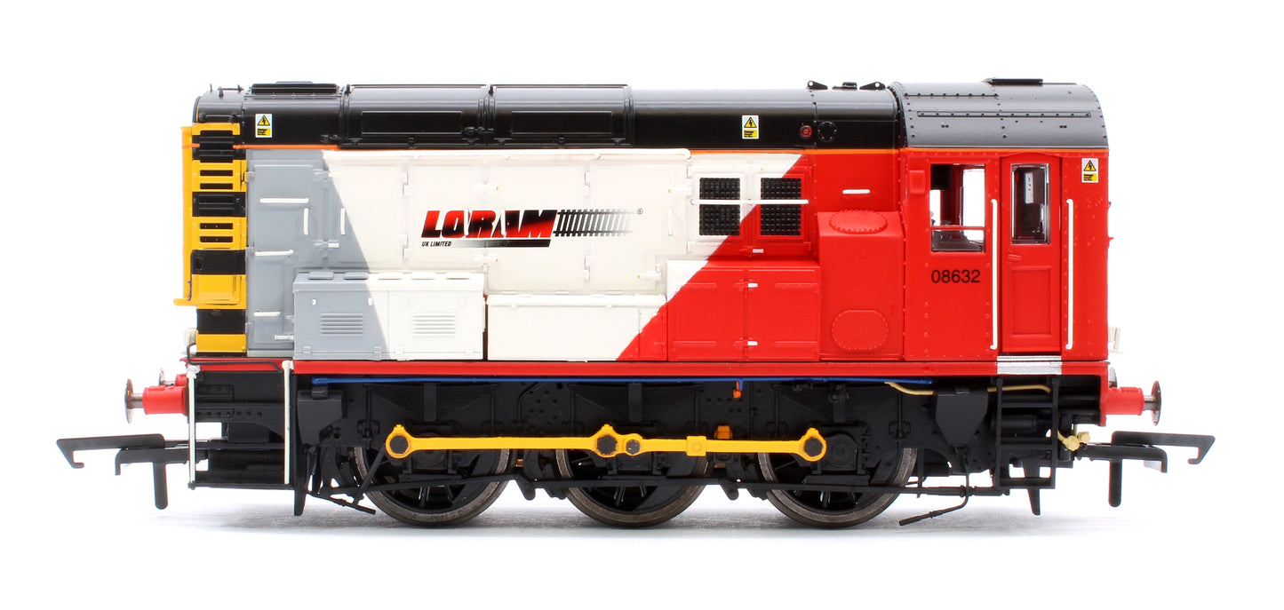Pre-Owned Class 08 0-6-0 08632 Loram Rail Operations UK Diesel Shunter