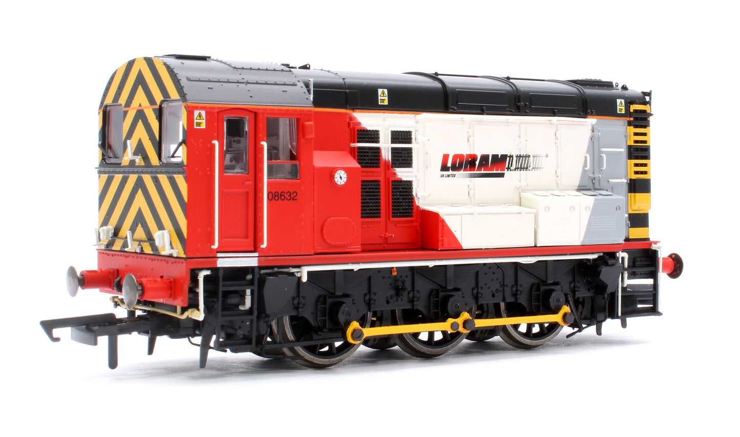 Pre-Owned Class 08 0-6-0 08632 Loram Rail Operations UK Diesel Shunter