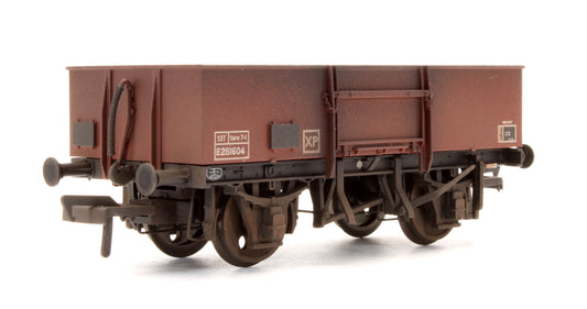 Pre-Owned 13T High Sided Open Wagon BR Bauxite (Late) No.E281604 - Custom Weathered