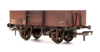 38-328 Pre-Owned 13T High Sided Open Wagon BR Bauxite (Late) No.E281604 - Custom Weathered