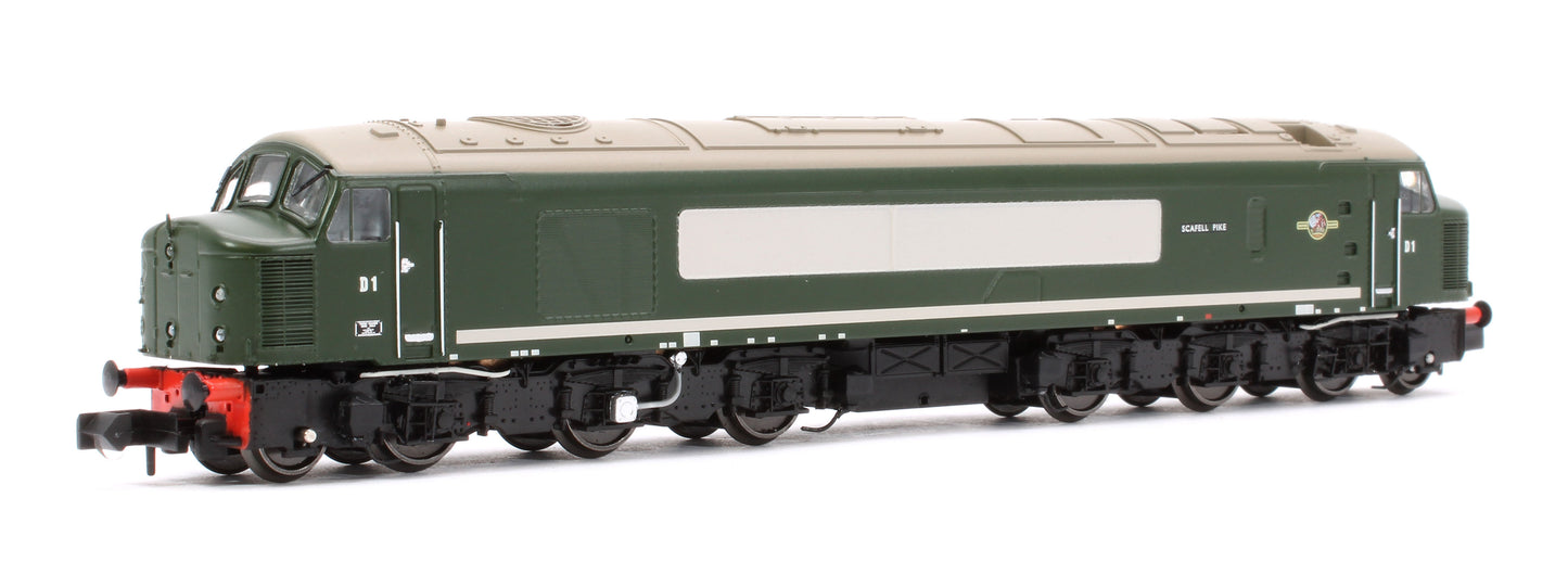Class 44 D1 "Scafell Pike" Plain BR Green Diesel Locomotive (DCC Sound)