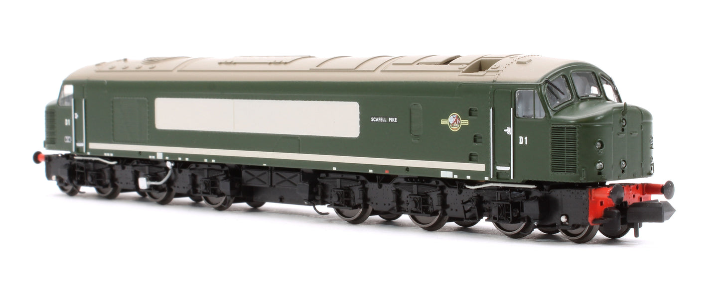 Class 44 D1 "Scafell Pike" Plain BR Green Diesel Locomotive (DCC Sound)
