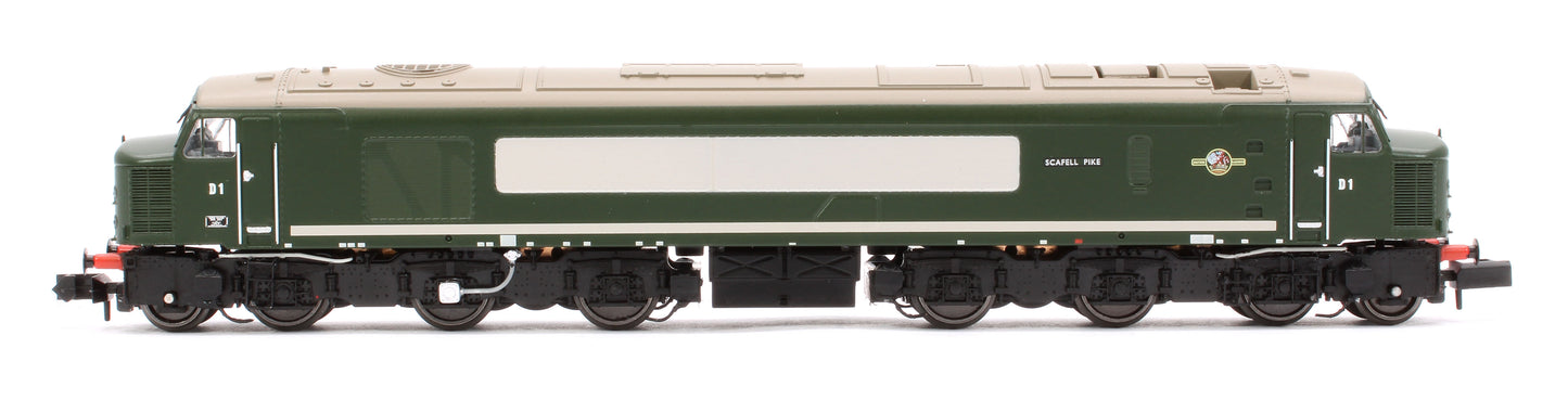 Class 44 D1 "Scafell Pike" Plain BR Green Diesel Locomotive (DCC Sound)