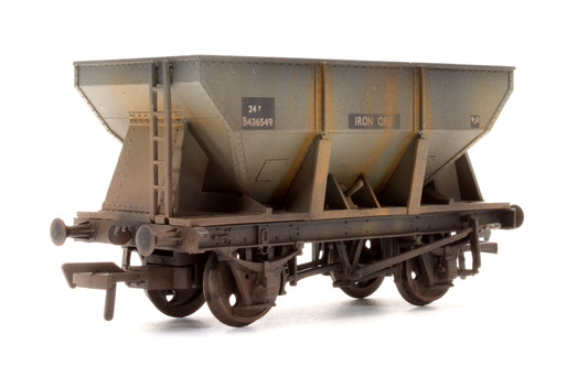 Pre-Owned 24T Ore Hopper Wagon BR Grey 'Iron Ore' - Custom Weathered
