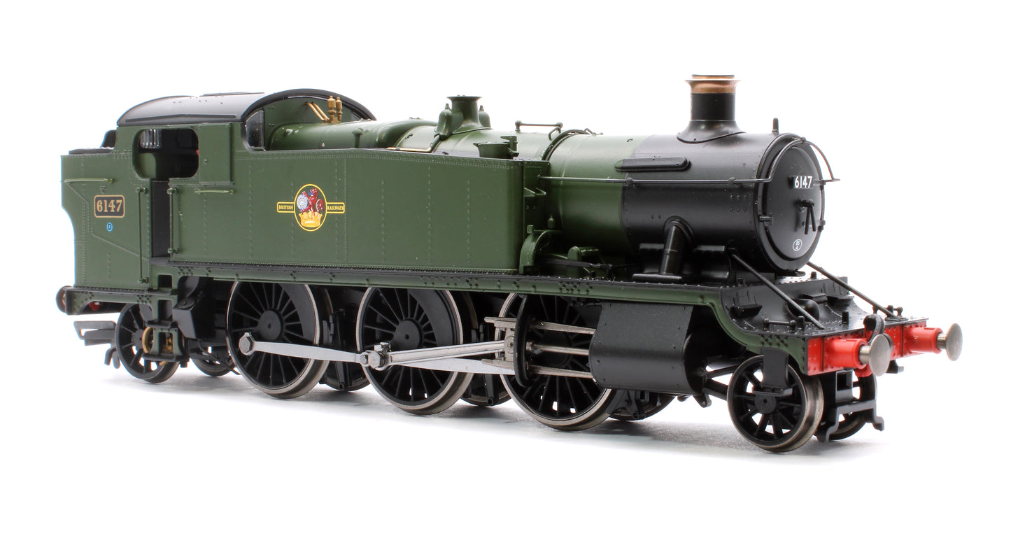 61XX Class 'Large Prairie' 2-6-2T 6147 BR Green Late Crest Steam Locomotive