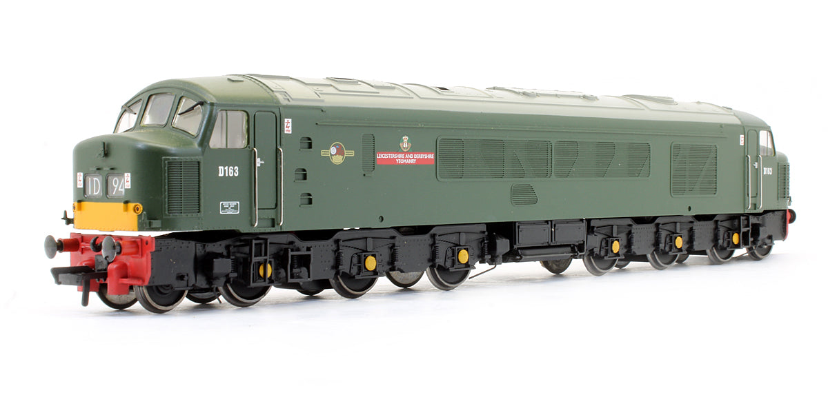 Pre-Owned Class 46 D163 'Leicestershire & Derbyshire Yeomanry' BR Green Diesel Locomotive - DCC Fitted