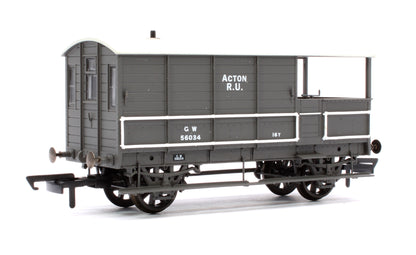 Toad Brake Van GWR 4 Wheel Plated (late) Acton 56034