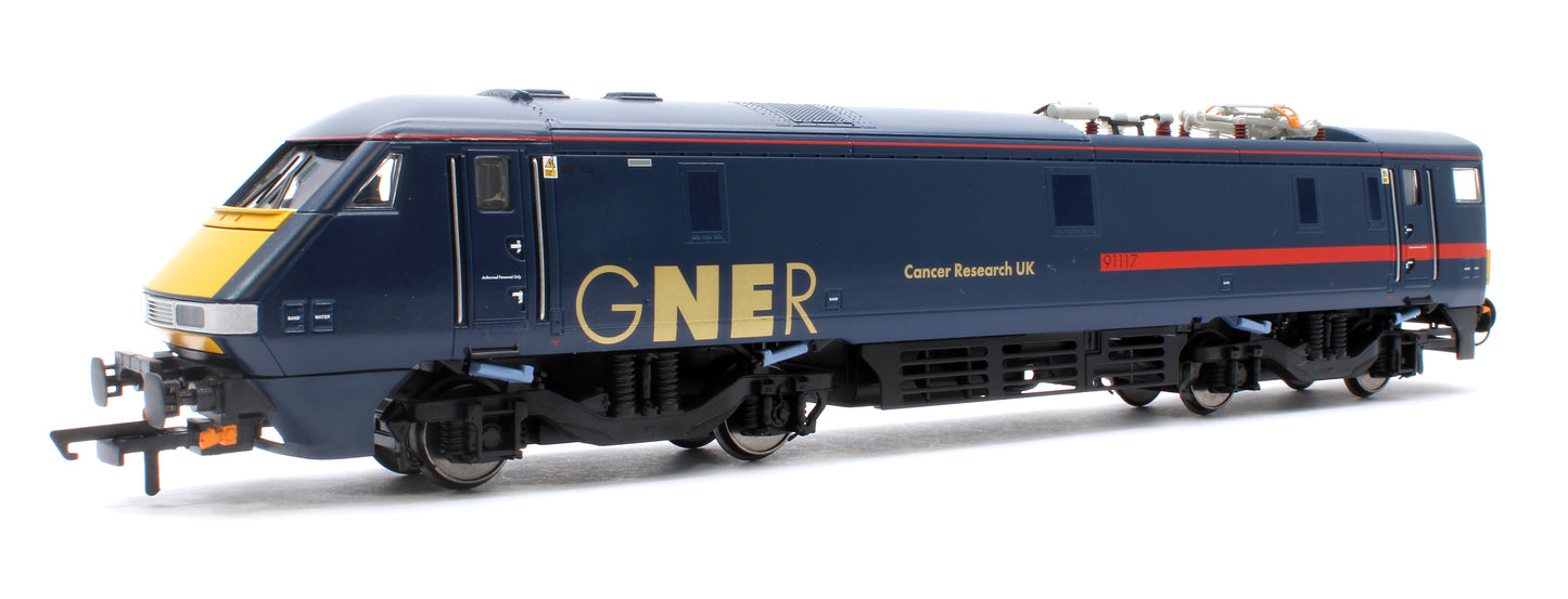 Class 91 91117 Bo-Bo "Cancer Research UK" GNER - Electric Locomotive