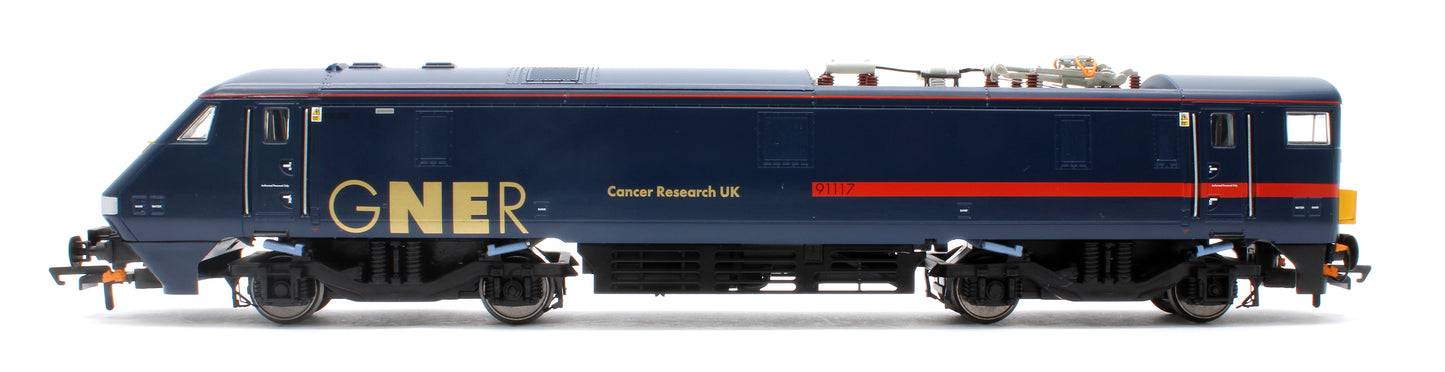 Class 91 91117 Bo-Bo "Cancer Research UK" GNER - Electric Locomotive