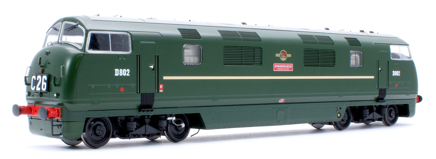 Class 42 'Warship' V1 BR Green 'Formidable' No.D802 Diesel Locomotive - DCC Sound