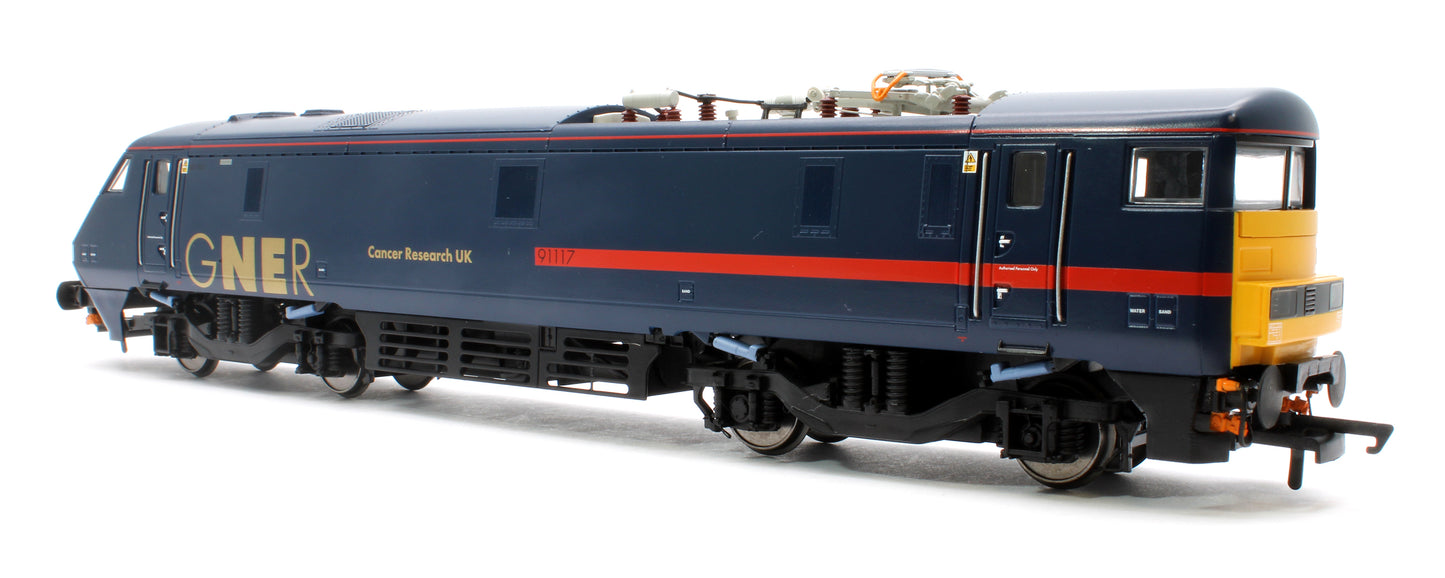 Class 91 91117 Bo-Bo "Cancer Research UK" GNER - Electric Locomotive