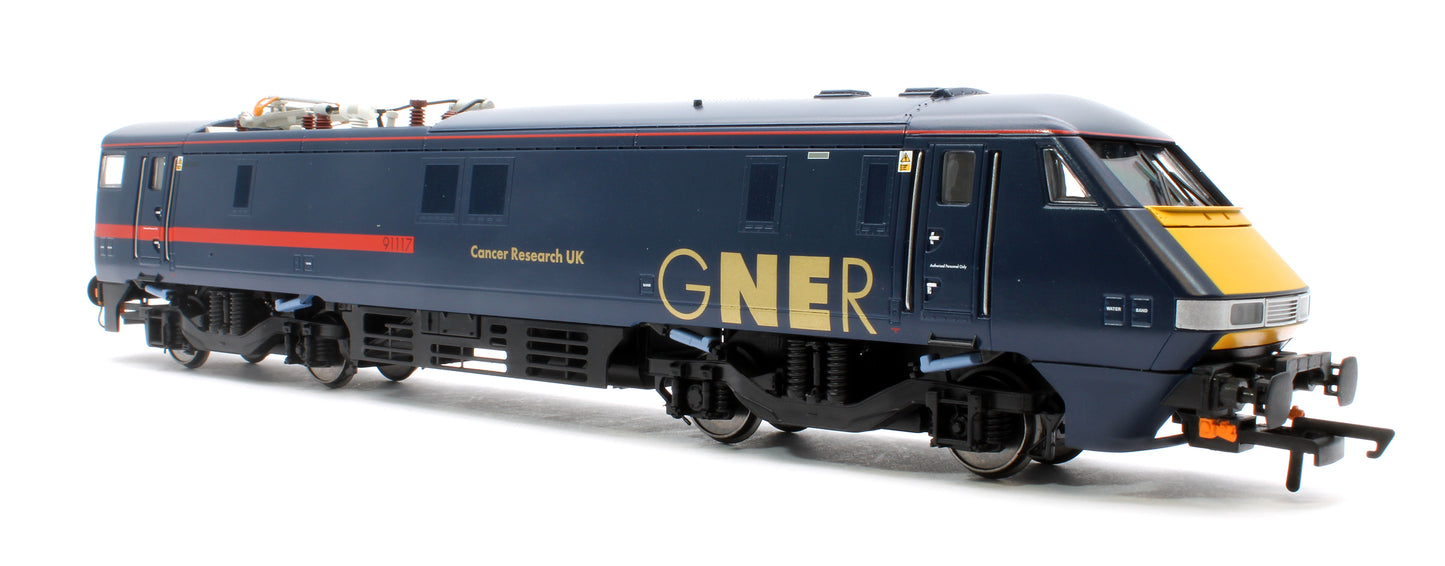 Class 91 91117 Bo-Bo "Cancer Research UK" GNER - Electric Locomotive