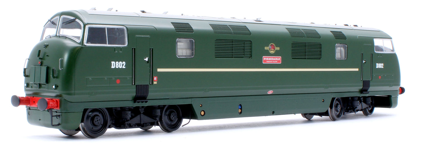 Class 42 'Warship' V1 BR Green 'Formidable' No.D802 Diesel Locomotive - DCC Sound