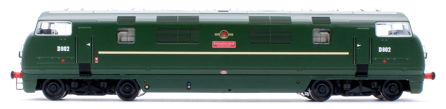 Class 42 'Warship' V1 BR Green 'Formidable' No.D802 Diesel Locomotive - DCC Sound