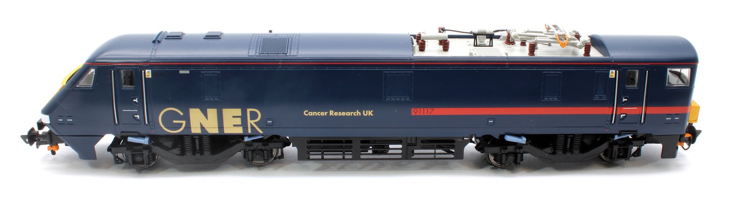 Class 91 91117 Bo-Bo "Cancer Research UK" GNER - Electric Locomotive