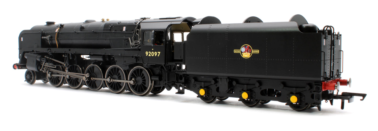 Class 9F 2-10-0 92097 BR Black Late Crest (with Westinghouse Pumps) Steam Locomotive