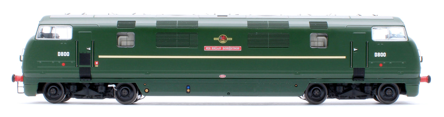 Class 42 'Warship' V1 BR Green 'Sir Brian Robertson' No.D800 Diesel Locomotive - DCC Sound