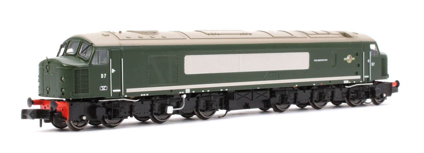 Class 44 D7 "Ingleborough" Plain BR Green Diesel Locomotive (DCC Sound)