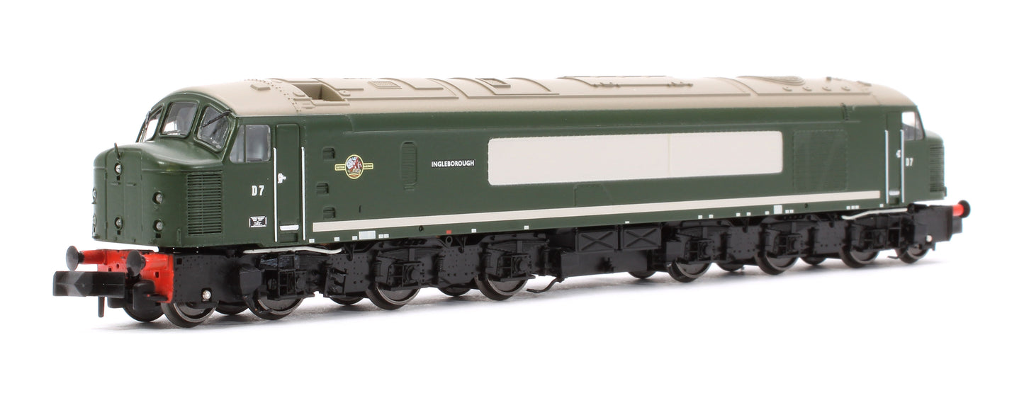 Class 44 D7 "Ingleborough" Plain BR Green Diesel Locomotive (DCC Sound)