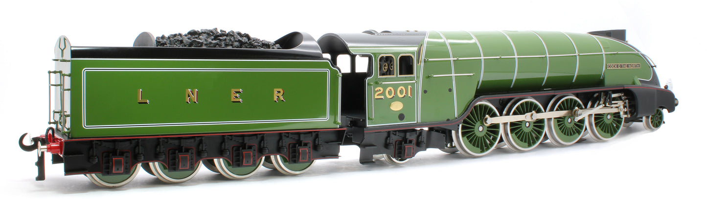 E/36-B1-CN P2 Class Streamlined "Cock O The North" 2-8-2 LNER Lined Apple Green No. 2001 Steam Locomotive