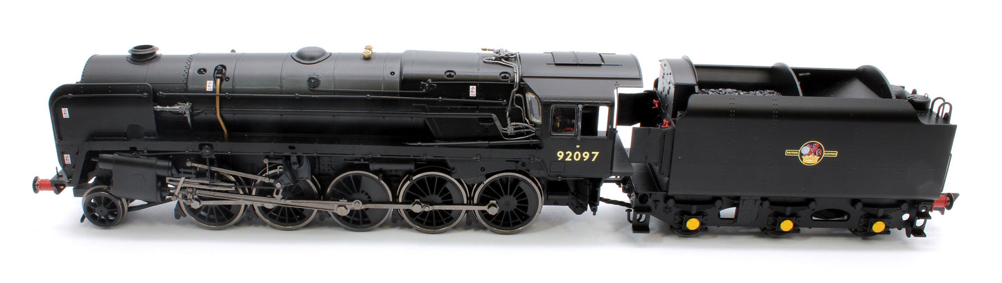 Pre-Owned Class 9F 2-10-0 92097 BR Black Late Crest (with Westinghouse Pumps) Steam Locomotive