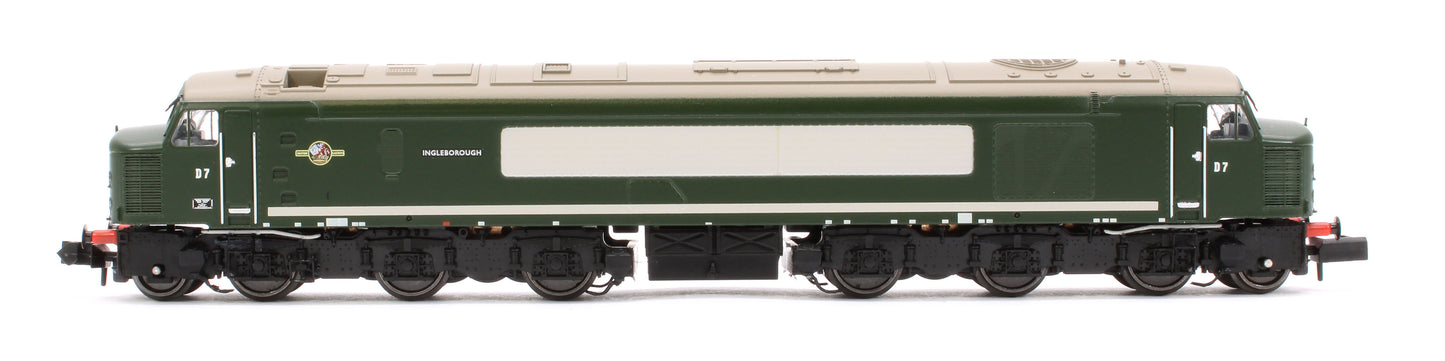 Class 44 D7 "Ingleborough" Plain BR Green Diesel Locomotive (DCC Sound)