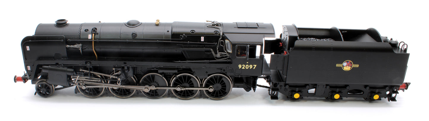 Class 9F 2-10-0 92097 BR Black Late Crest (with Westinghouse Pumps) Steam Locomotive